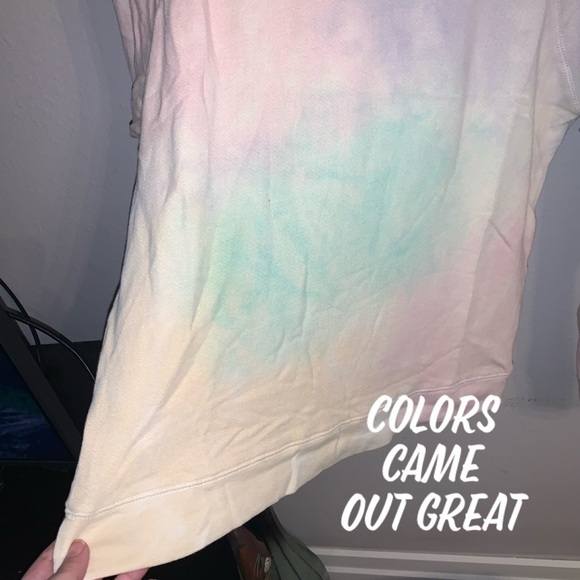 Last! Pastel Cloud Tie Dye Raglan Sweatshirt - Picture 9 of 15